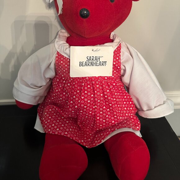 Sarah Bearnheart Teddy North American Bear VIB Red Plush Original tag 20" 1979 - Picture 2 of 5